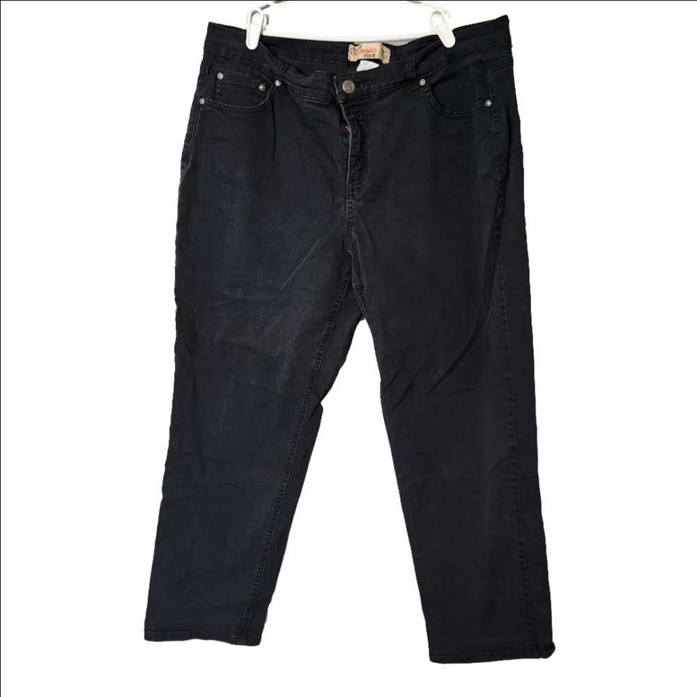 Just My Size 20W short black Denim jeans stretch classic